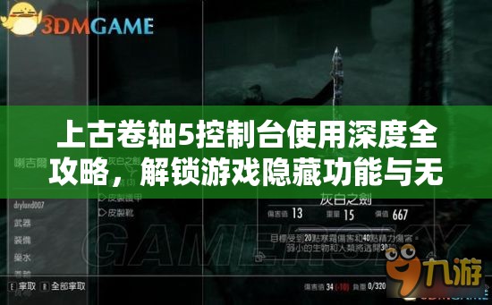 上古卷軸5控制臺(tái)使用深度全攻略，解鎖游戲隱藏功能與無(wú)限可能性