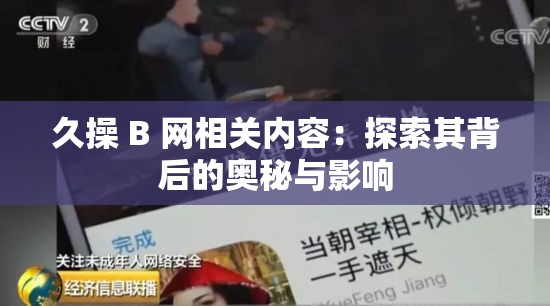 久操 B 網(wǎng)相關(guān)內(nèi)容：探索其背后的奧秘與影響