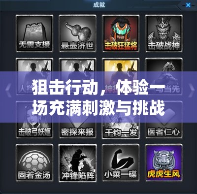 狙擊行動，體驗一場充滿刺激與挑戰(zhàn)的指尖冒險之旅