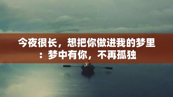 今夜很長(zhǎng)，想把你做進(jìn)我的夢(mèng)里：夢(mèng)中有你，不再孤獨(dú)