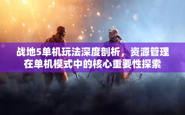 戰(zhàn)地5單機(jī)玩法深度剖析，資源管理在單機(jī)模式中的核心重要性探索