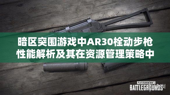 暗區(qū)突圍游戲中AR30栓動(dòng)步槍性能解析及其在資源管理策略中的關(guān)鍵作用
