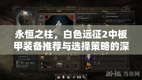 永恒之柱，白色遠征2中板甲裝備推薦與選擇策略的深度全面解析