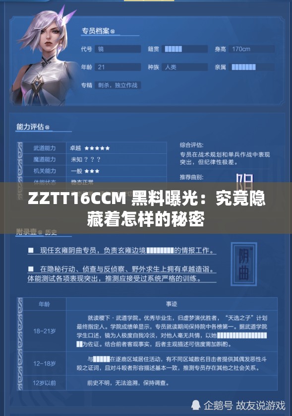 ZZTT16CCM 黑料曝光：究竟隱藏著怎樣的秘密