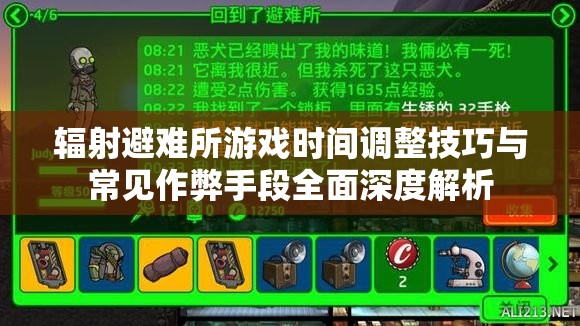 輻射避難所游戲時(shí)間調(diào)整技巧與常見(jiàn)作弊手段全面深度解析
