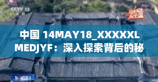 中國 14MAY18_XXXXXLMEDJYF：深入探索背后的秘密與價值