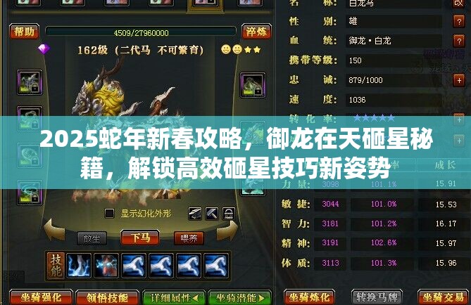 2025蛇年新春攻略，御龍在天砸星秘籍，解鎖高效砸星技巧新姿勢