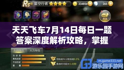 天天飛車7月14日每日一題答案深度解析攻略，掌握重要性，實(shí)現(xiàn)高效游戲管理