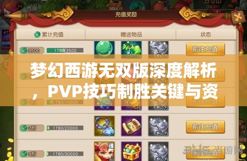 夢(mèng)幻西游無(wú)雙版深度解析，PVP技巧制勝關(guān)鍵與資源管理策略分享