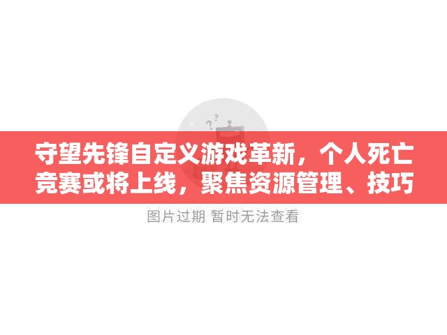 守望先鋒自定義游戲革新，個人死亡競賽或?qū)⑸暇€，聚焦資源管理、技巧優(yōu)化與價值最大化