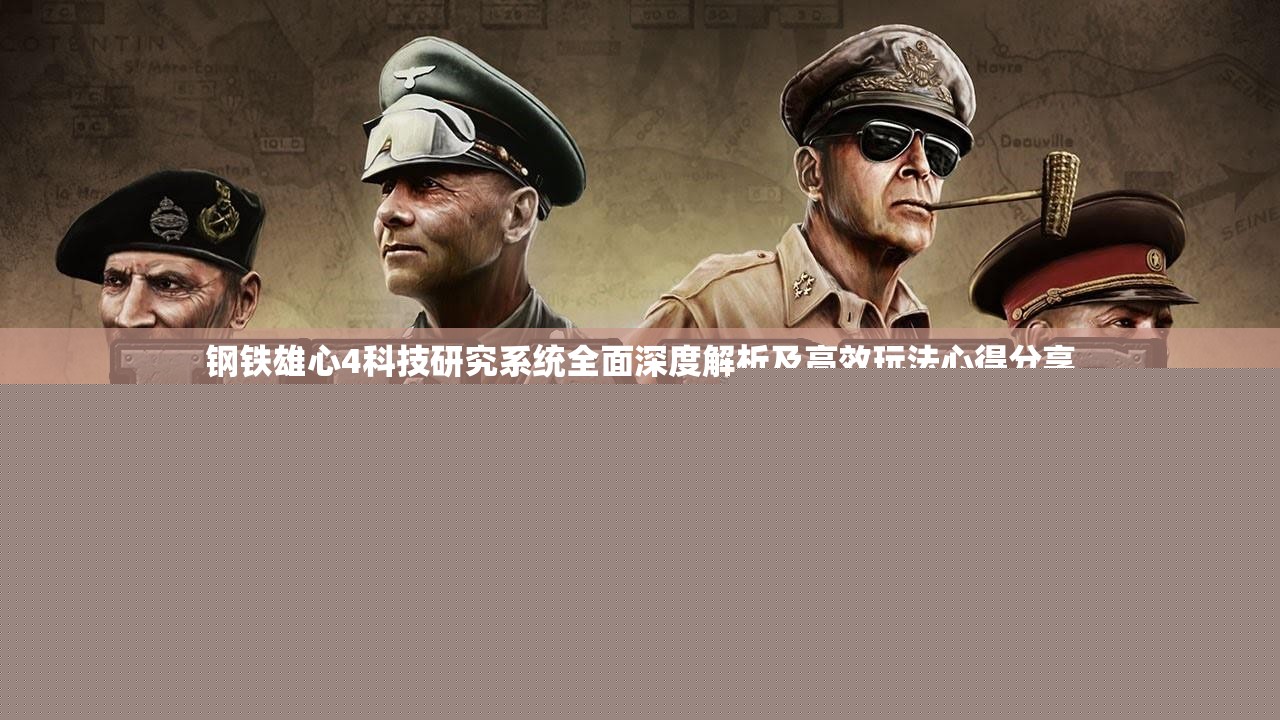 鋼鐵雄心4科技研究系統(tǒng)全面深度解析及高效玩法心得分享