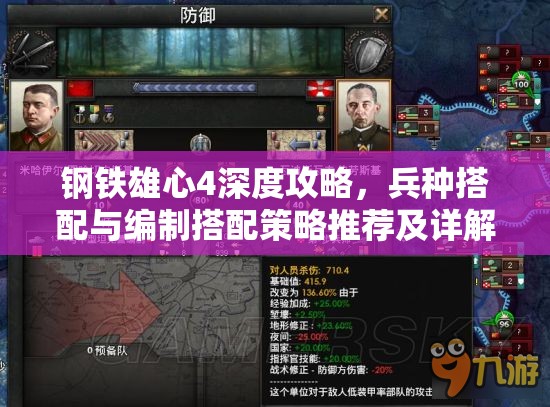 鋼鐵雄心4深度攻略，兵種搭配與編制搭配策略推薦及詳解