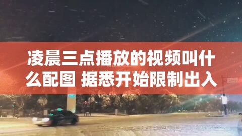 凌晨三點(diǎn)播放的視頻叫什么配圖 據(jù)悉開始限制出入啦