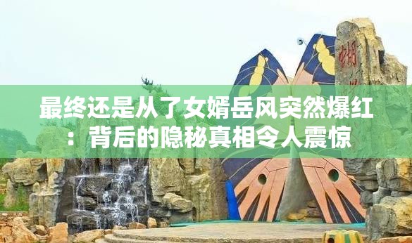 最終還是從了女婿岳風(fēng)突然爆紅：背后的隱秘真相令人震驚