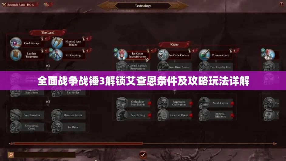 全面戰(zhàn)爭戰(zhàn)錘3解鎖艾查恩條件及攻略玩法詳解