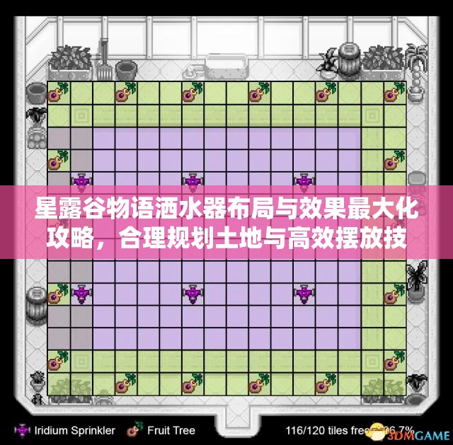 星露谷物語灑水器布局與效果最大化攻略，合理規(guī)劃土地與高效擺放技巧