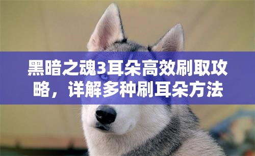黑暗之魂3耳朵高效刷取攻略，詳解多種刷耳朵方法及技巧心得
