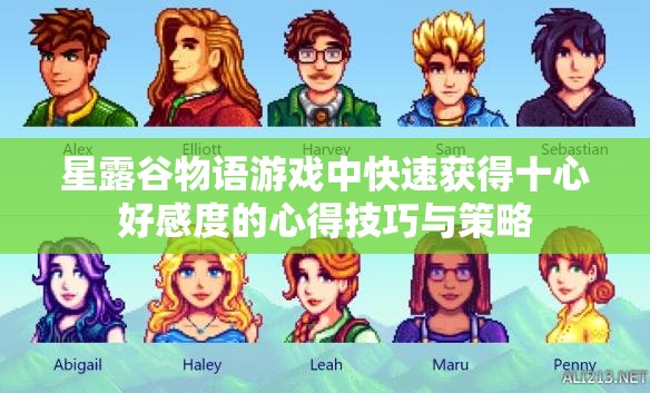 星露谷物語(yǔ)游戲中快速獲得十心好感度的心得技巧與策略