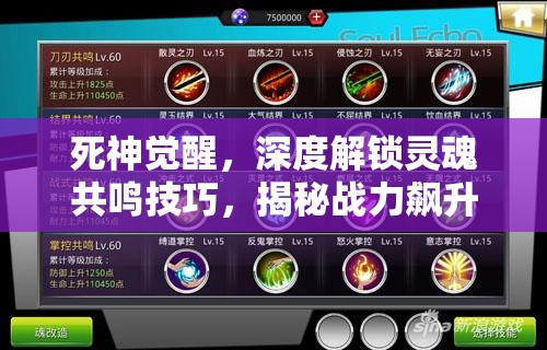 死神覺醒，深度解鎖靈魂共鳴技巧，揭秘戰(zhàn)力飆升的終極秘籍