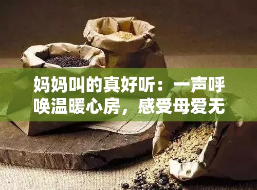 媽媽叫的真好聽：一聲呼喚溫暖心房，感受母愛無價的溫馨瞬間