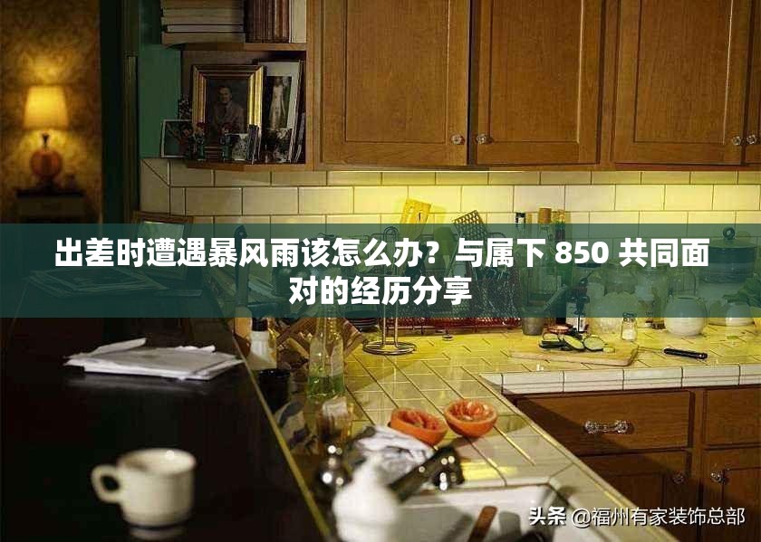 出差時(shí)遭遇暴風(fēng)雨該怎么辦？與屬下 850 共同面對(duì)的經(jīng)歷分享