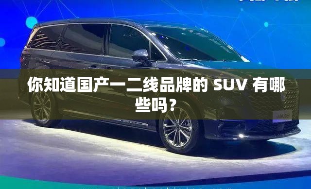 你知道國產(chǎn)一二線品牌的 SUV 有哪些嗎？