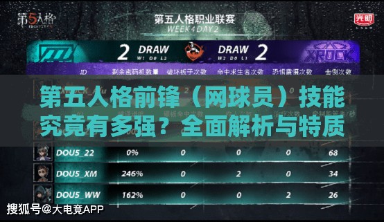 第五人格前鋒（網(wǎng)球員）技能究竟有多強(qiáng)？全面解析與特質(zhì)圖鑒揭秘