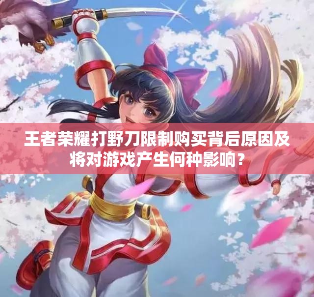 王者榮耀打野刀限制購買背后原因及將對游戲產(chǎn)生何種影響？