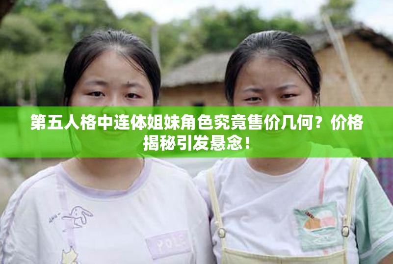 第五人格中連體姐妹角色究竟售價幾何？價格揭秘引發(fā)懸念！