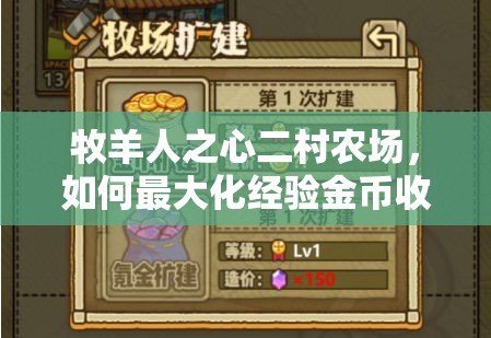 牧羊人之心二村農場，如何最大化經(jīng)驗金幣收益，真相揭秘？