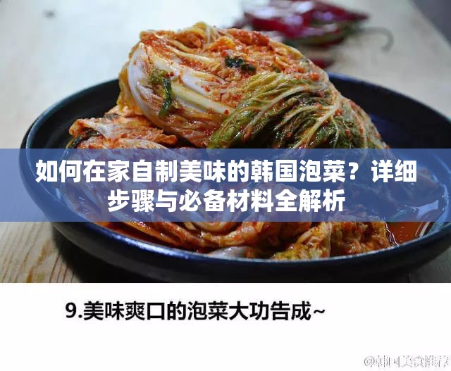 如何在家自制美味的韓國泡菜？詳細(xì)步驟與必備材料全解析