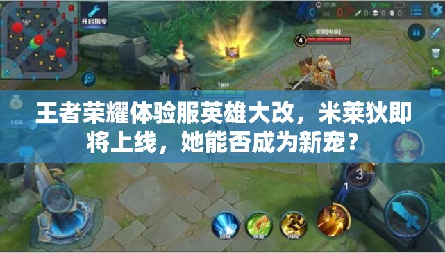 王者榮耀體驗(yàn)服英雄大改，米萊狄即將上線，她能否成為新寵？