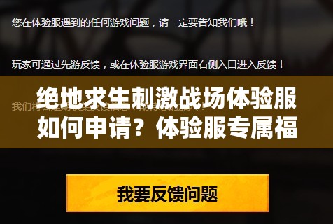 絕地求生刺激戰(zhàn)場(chǎng)體驗(yàn)服如何申請(qǐng)？體驗(yàn)服專屬福利有哪些驚喜？
