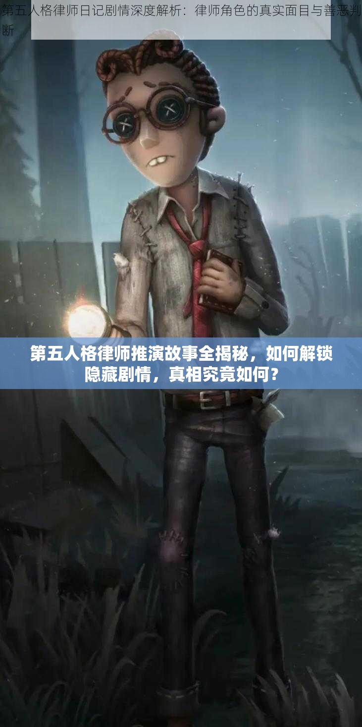 第五人格律師推演故事全揭秘，如何解鎖隱藏劇情，真相究竟如何？