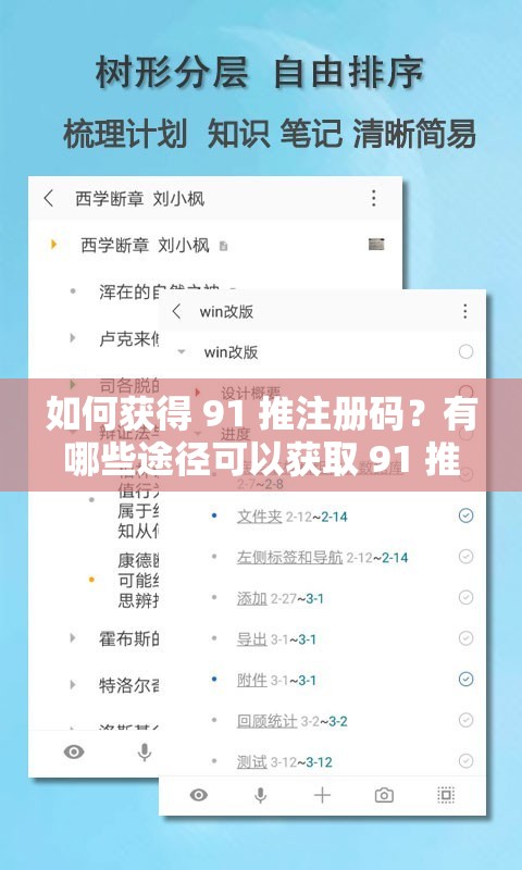 如何獲得 91 推注冊碼？有哪些途徑可以獲取 91 推注冊碼？哪里可以找到 91 推注冊碼？91 推注冊碼怎么獲??？