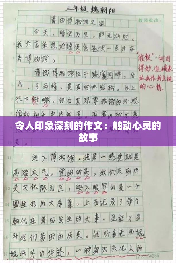 令人印象深刻的作文：觸動心靈的故事