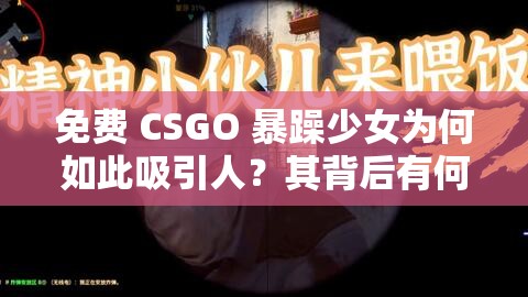 免費 CSGO 暴躁少女為何如此吸引人？其背后有何獨特魅力？一起來探討