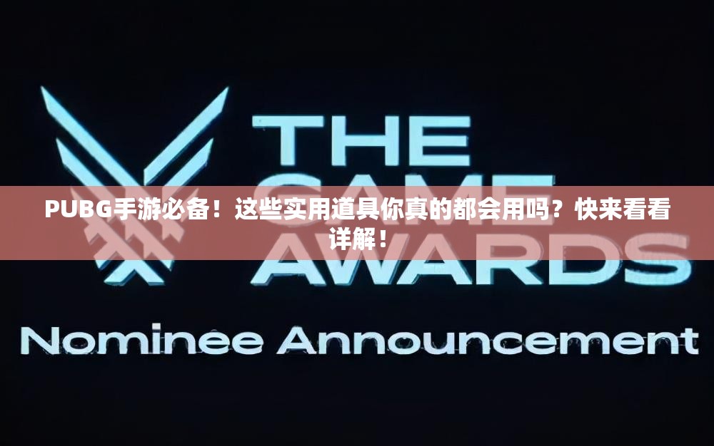 PUBG手游必備！這些實(shí)用道具你真的都會(huì)用嗎？快來看看詳解！