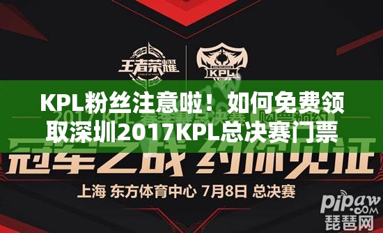 KPL粉絲注意啦！如何免費(fèi)領(lǐng)取深圳2017KPL總決賽門票大揭秘？