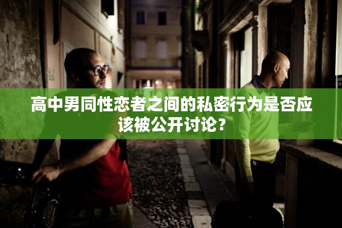 高中男同性戀者之間的私密行為是否應該被公開討論？
