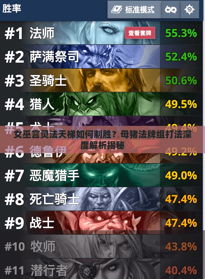 女巫言靈法天梯如何制勝？母豬法牌組打法深度解析揭秘