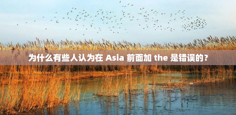 為什么有些人認(rèn)為在 Asia 前面加 the 是錯(cuò)誤的？