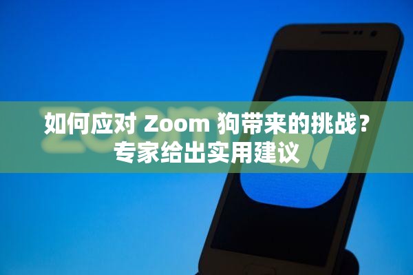 如何應(yīng)對(duì) Zoom 狗帶來(lái)的挑戰(zhàn)？專家給出實(shí)用建議