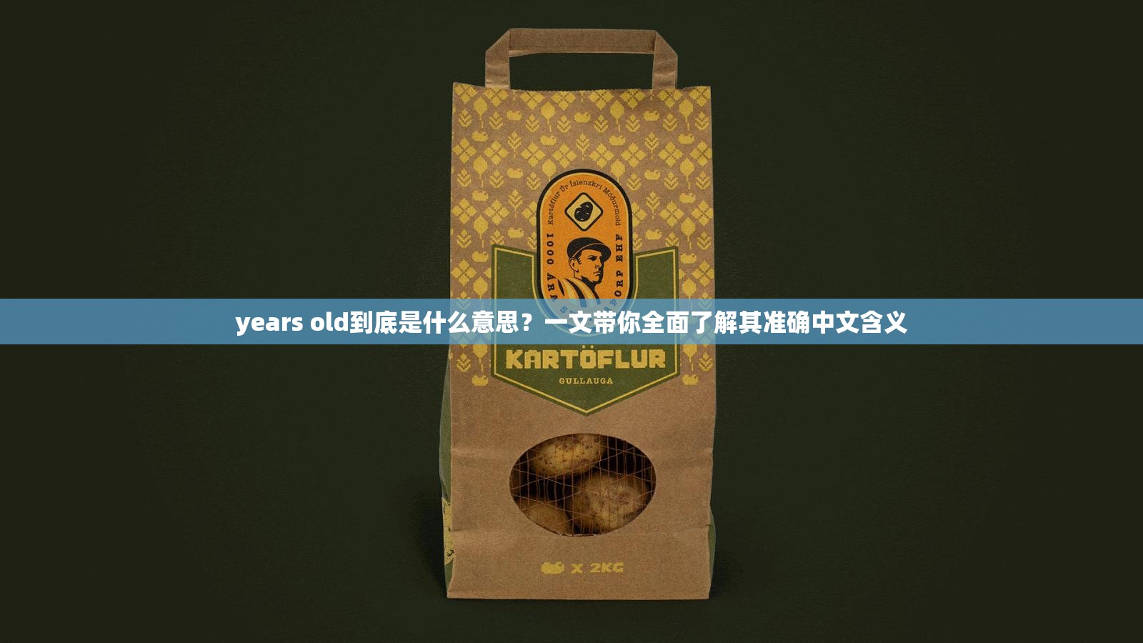 years old到底是什么意思？一文帶你全面了解其準(zhǔn)確中文含義