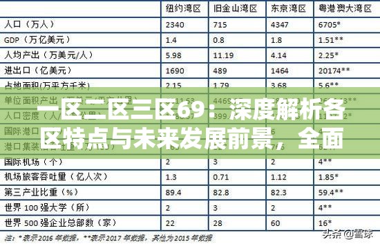 一區(qū)二區(qū)三區(qū)69：深度解析各區(qū)特點(diǎn)與未來發(fā)展前景，全面了解區(qū)域差異與機(jī)遇