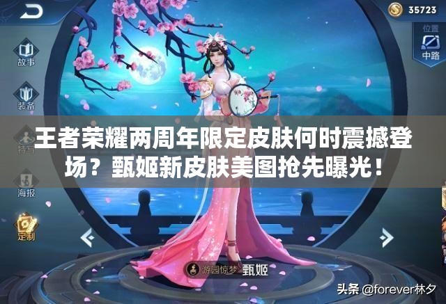 王者榮耀兩周年限定皮膚何時震撼登場？甄姬新皮膚美圖搶先曝光！