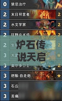 爐石傳說天啟騎士如何高效斬殺？大富翁奶騎攻略揭秘！