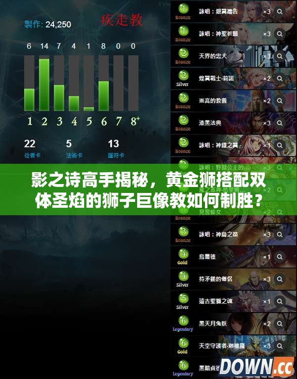 影之詩高手揭秘，黃金獅搭配雙體圣焰的獅子巨像教如何制勝？
