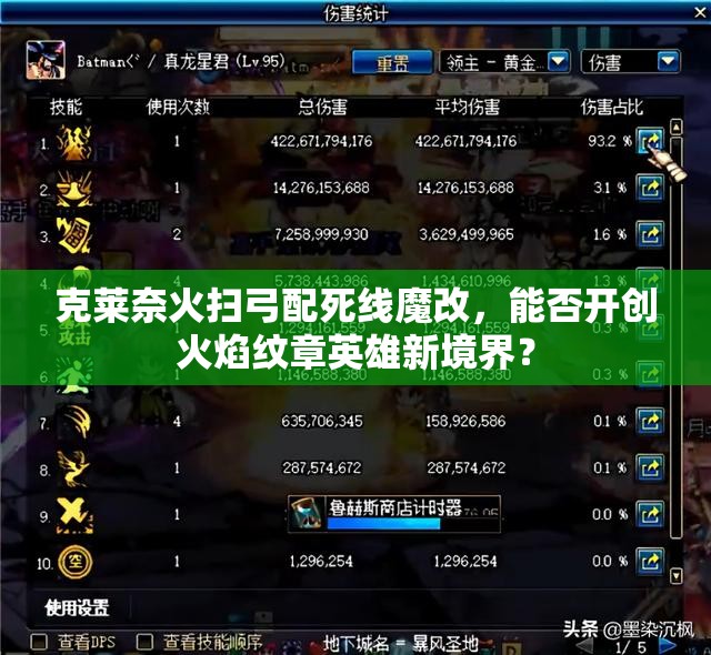 克萊奈火掃弓配死線魔改，能否開創(chuàng)火焰紋章英雄新境界？
