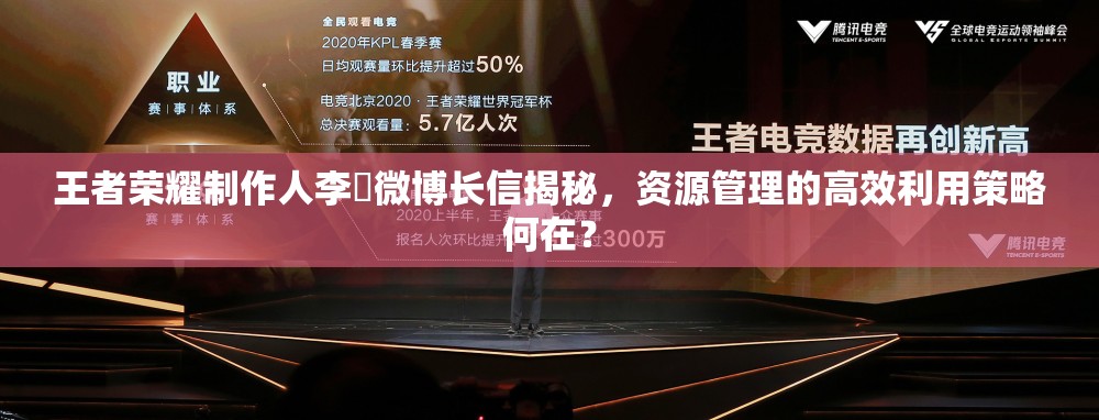 王者榮耀制作人李旻微博長信揭秘，資源管理的高效利用策略何在？